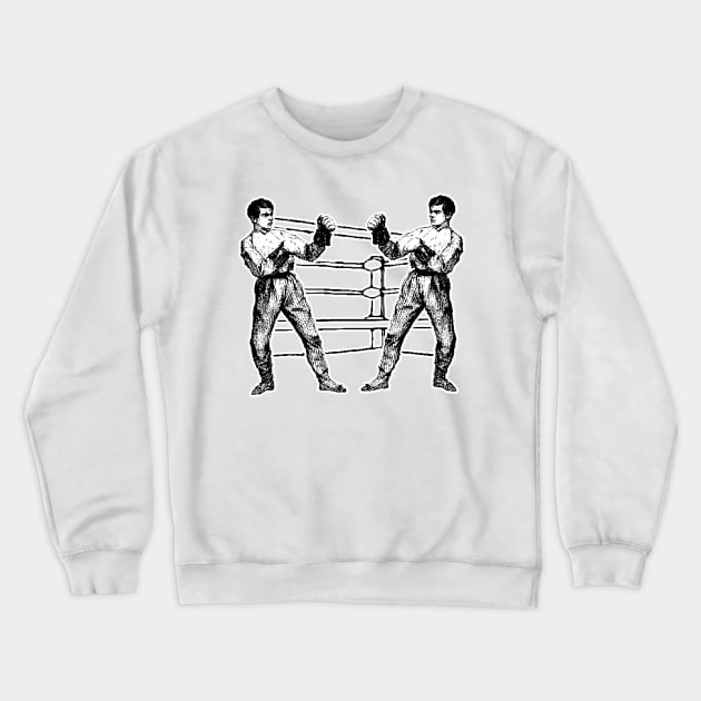 Boxing fight with gloves and boxer Crewneck Sweatshirt by Marccelus